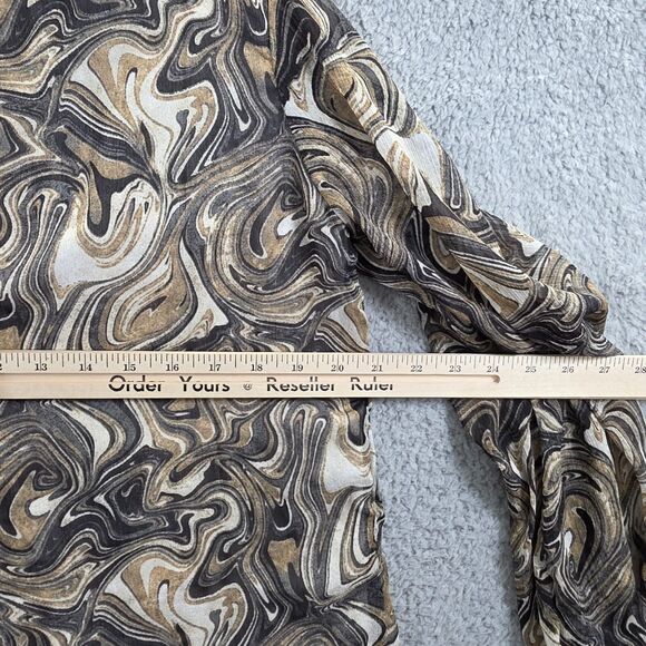 Haver London Women's Lined Blouse Size L Polyester Long Sleeve - Picture 8 of 10